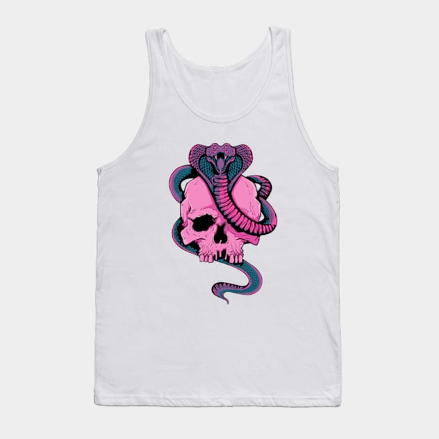 Cobra skull Tank Top by Art of Andy W